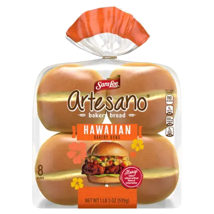 Artesano 8 Ct Hawaiian Hamburger Buns