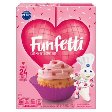 Funfetti Valentine'S Cake Mix With Candy Bits