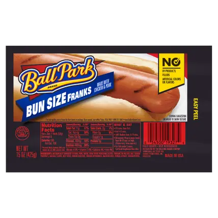 Bun Length Hot Dogs, , 8 Count
