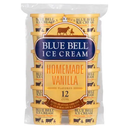 Homemade Vanilla Ice Cream Cups