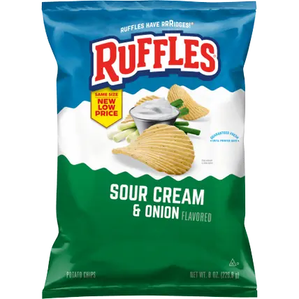 Potato Chips, Sour Cream & Onion Flavored