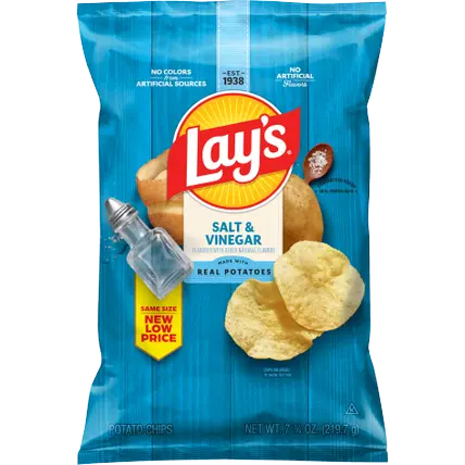 Potato Chips, Salt & Vinegar Flavored