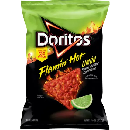Tortilla Chips, Flamin' Hot Limon Flavored