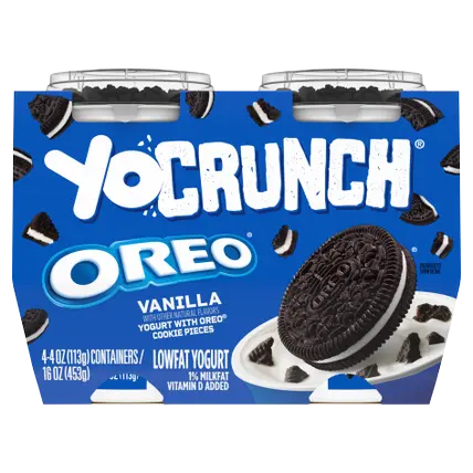 Vanilla Low Fat Yogurt Cups with OREO(R) Cookie Pieces