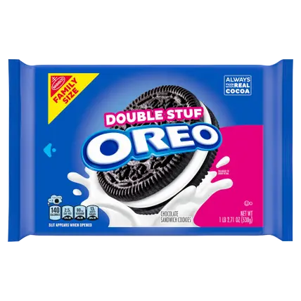 Double Stuf Chocolate Sandwich Cookies, Family Size