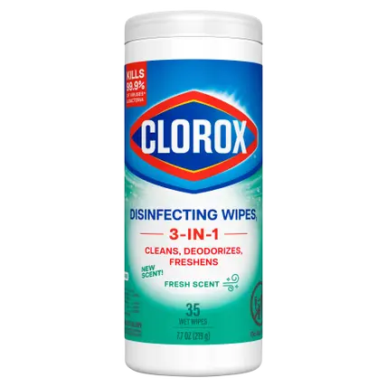 Disinfecting Wipes, Bleach Free Cleaning Wipes, Fresh Scent