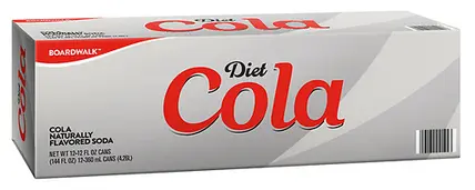 Boardwalk Diet Cola Soda 12 Pack