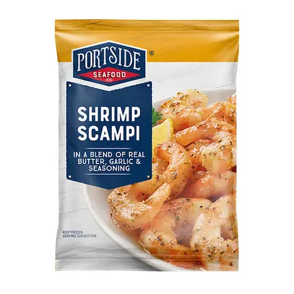 Shrimp Scampi In A Blend Of Real Butter, Garlic & Seasoning