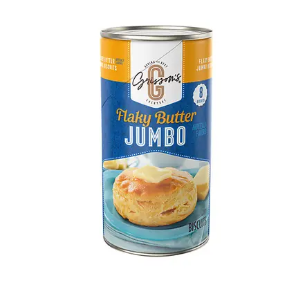Layered Butter Jumbo Biscuits