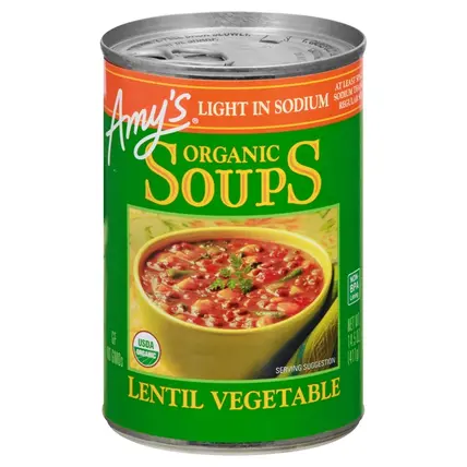 Amy''s , Lentil Vegetable Organic Soups