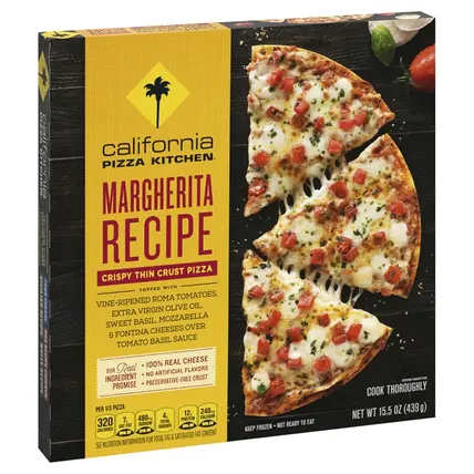 California Pizza Kitchen Pizza, Crispy Thin Crust, Margherita 