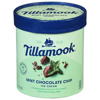 Tillamook , Mint Chocolate Chip Ice Cream 