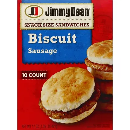 Biscuit Sandwiches, Snack Size, Sausage