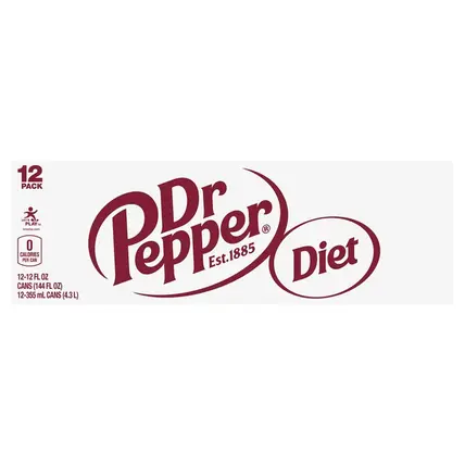 Dr Pepper , 12 Pack Diet Soda 