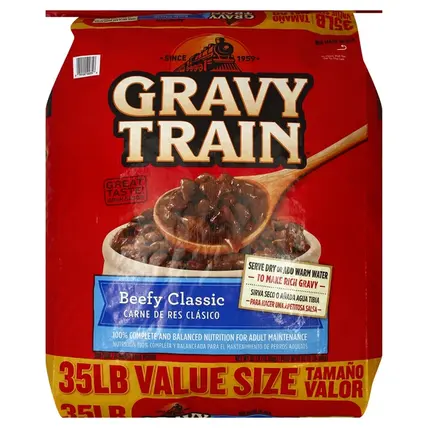 Dog Food, Beefy Classic, Value Size