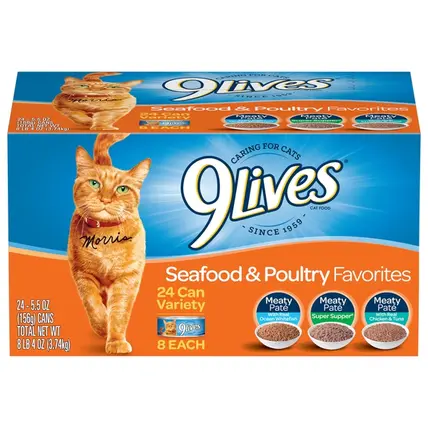 9Lives , Seafood & Poultry Favorites Cat Food 