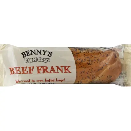 Bennys Bagel Dogs , Bagel Dogs, Beef Frank 