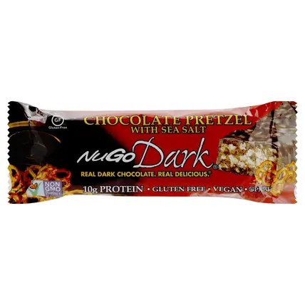 NuGo, Protein Bar, Chocolate Pretzel, with Sea Salt 