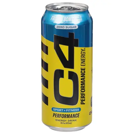 C4 , Frozen Bombsicle Zero Sugar Energy Drink 