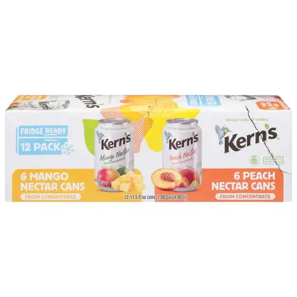 Kern''s , 12 Pack Mango/Peach Nectar 