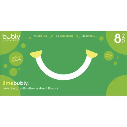 Bubly , Lime Sparkling Water 