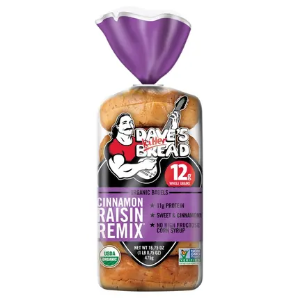 Dave''s Killer Bread , Organic Cinnamon Raisin Remix Bagels 