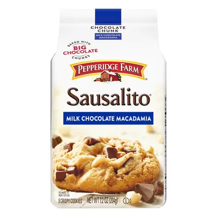 PEPPERIDGE FARM , Crispy Cookies, Milk Chocolate Macadamia 