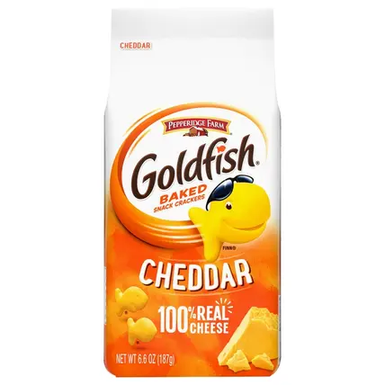 Goldfish , Baked Snack Crackers, Cheddar 