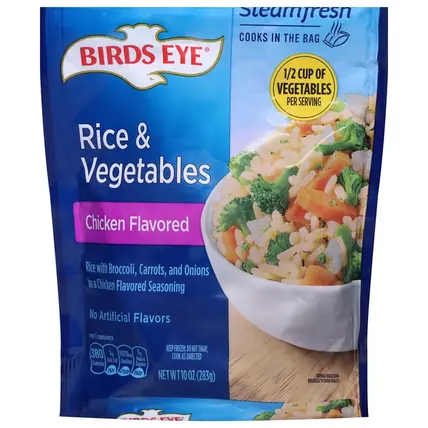 Birds Eye , Chicken Flavored Rice & Vegetables 