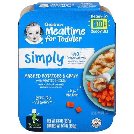 Toddler (12+ months) Mashed Potatoes & Gravy with Roasted Chicken