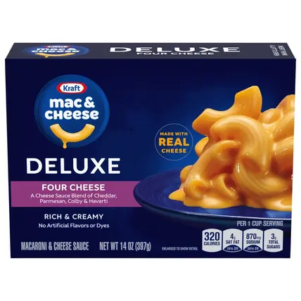 Kraft, Macaroni and Cheese Sauce, Four Cheese, Deluxe 