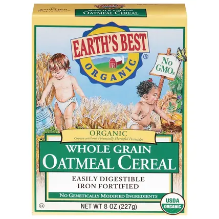 Earth''s Best Organic , Organic Whole Grain Oatmeal Cereal 