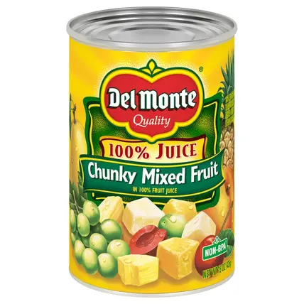 Mixed Fruit, 100% Juice, Chunky