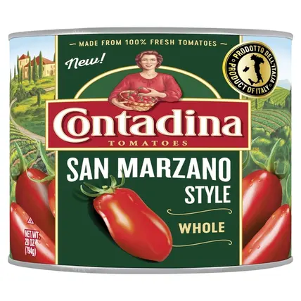 Contadina , Tomatoes, Whole, San Marzano Style 