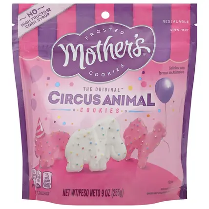 Mother''s , Circus Animal Frosted Cookies 