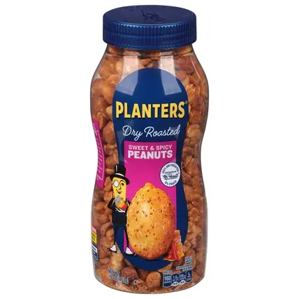 Planters , Sweet & Spicy Dry Roasted Peanuts 