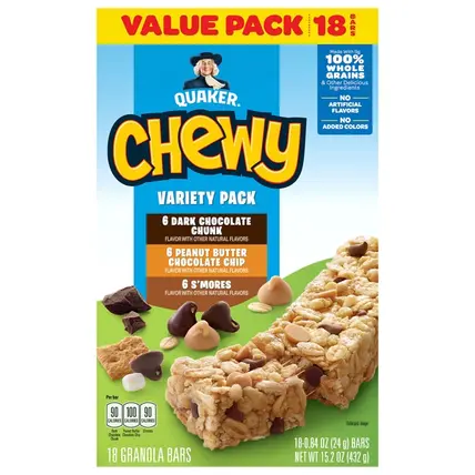 Assorted Granola Bars Value Pack Variety Pack