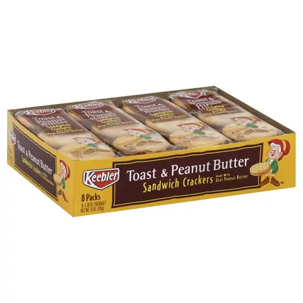 Sandwich Crackers, Toast & Peanut Butter