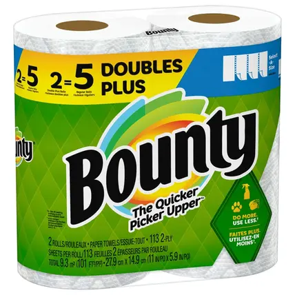 ,Paper Towels, Select-A-Size, White, Double Plus Roll, 2-Ply