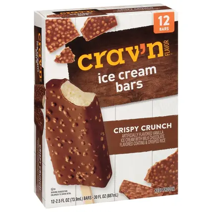 Crav''n Flavor , Crispy Crunch Ice Cream Bars 