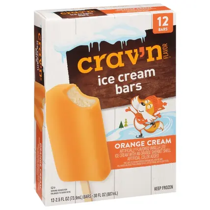 Ice Cream Bars, Orange Cream