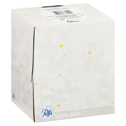 Puffs , 2-Ply Non-Lotion White Facial Tissues 