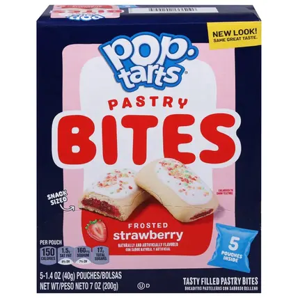 Pop-Tarts , Frosted Strawberry Pastry Bites 