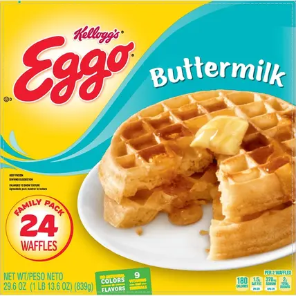 Waffles, Buttermilk, Family Pack
