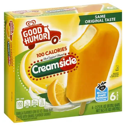 Good Humor , Ice Cream Bars, Low Fat, Vanilla Flavored 