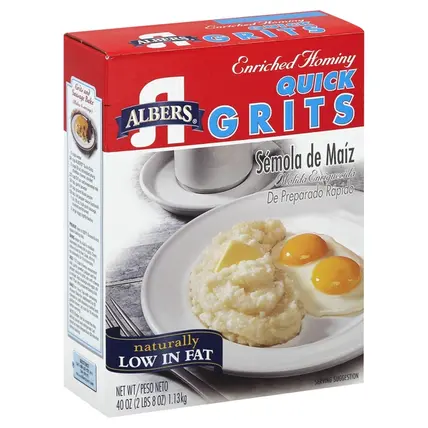 Albers Grits, Enriched Hominy, Quick 