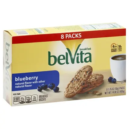 BelVita, Breakfast Biscuits, Blueberry 
