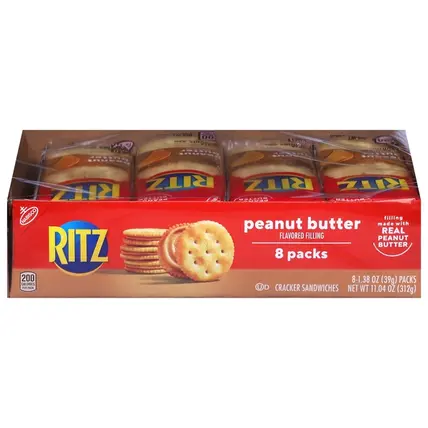 Ritz , 8 Packs Peanut Butter Cracker Sandwiches 