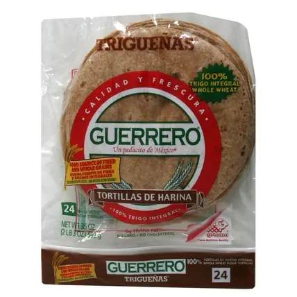 Guerrero, Flour Tortillas, Whole Wheat 