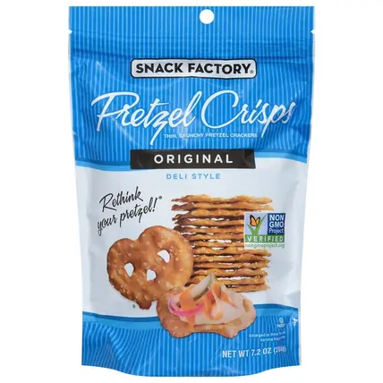 Pretzel Crisps, Pretzel Crackers, Deli Style, Original 